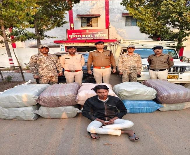 नए साल से पहले गांजा माफिया को बड़ा झटका: 48 लाख का माल जब्त