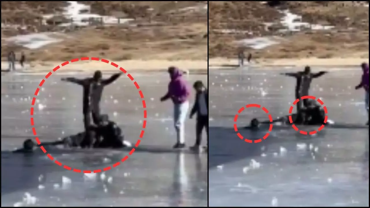 सेला झील में जमी बर्फ टूटी: केरल के 3 पर्यटक डूबे, हादसे में एक की मौत 