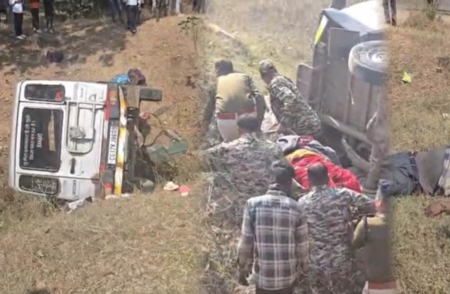 रफ्तार का कहर! NH-30 पर बेकाबू कार पलटी, महिला समेत 2 की मौके पर मौत