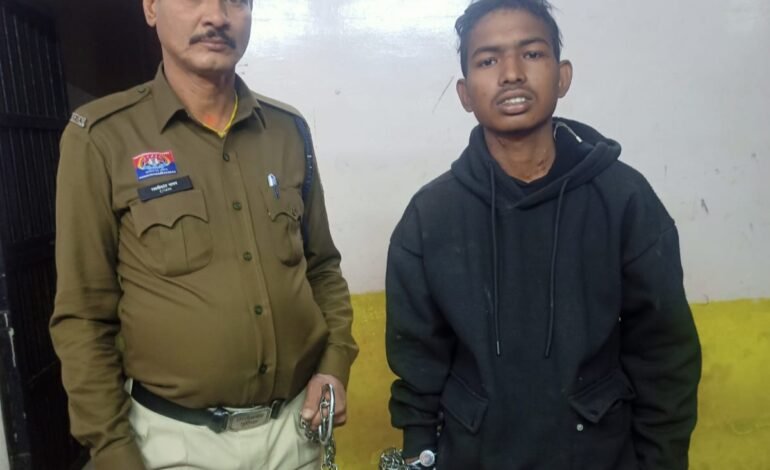 Raipur: चाकू लहराते युवक गिरफ्तार, पहले भी जा चुका है जेल