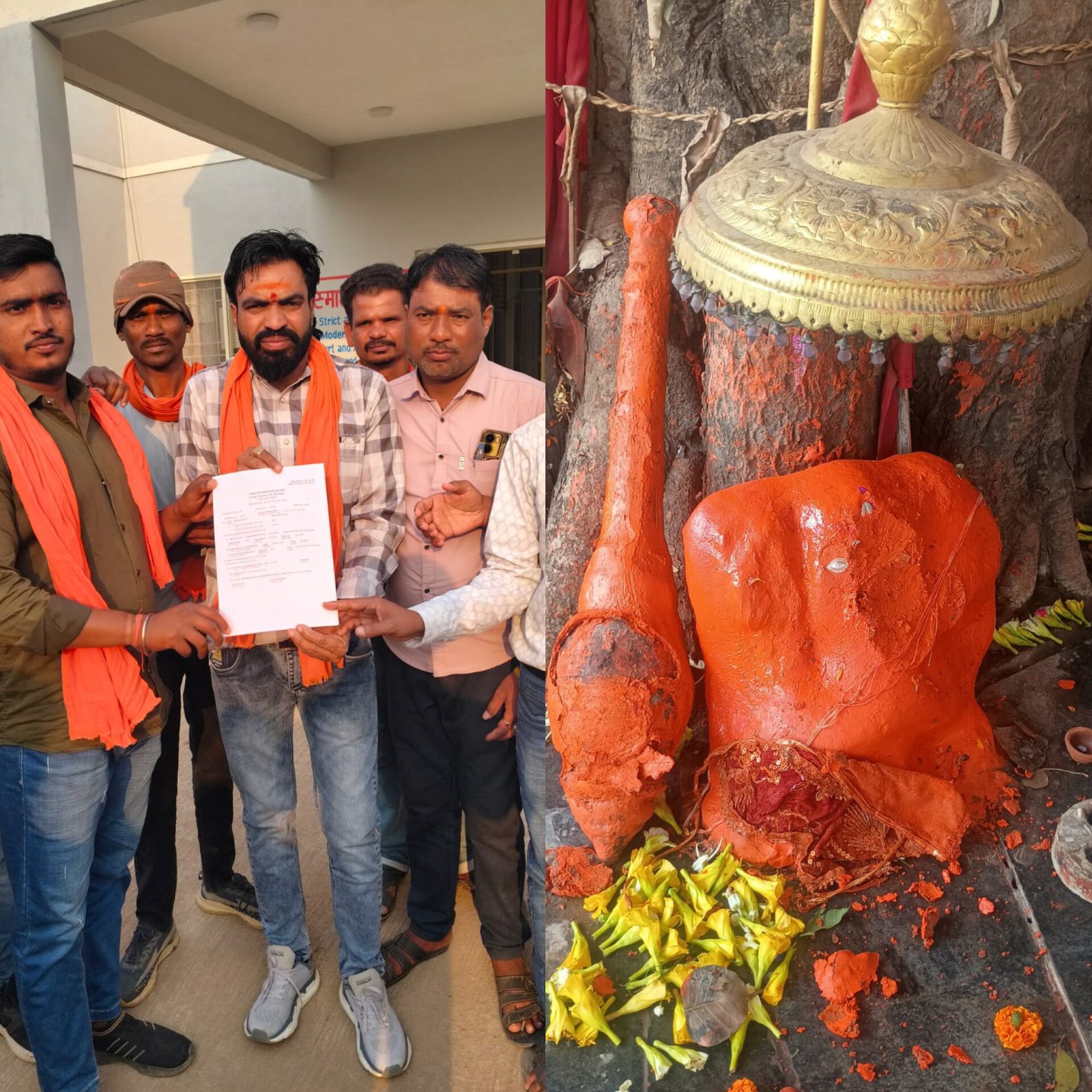 Durg में धर्म का अपमान: हनुमान मंदिर में तोड़फोड़, उपसरपंच की शिकायत पर पुलिस ने दर्ज की FIR