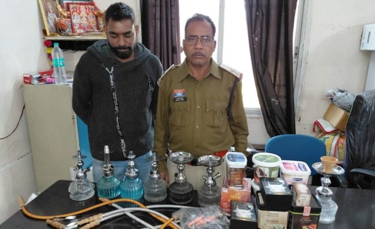 रायपुर में हुक्का सामग्री का भंडारण, पुलिस की बड़ी कार्रवाई