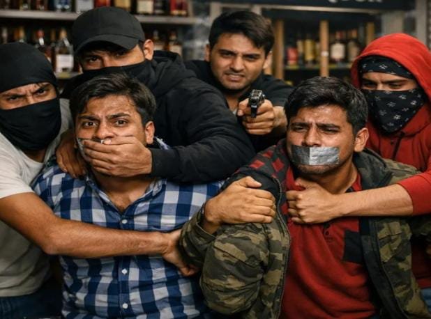 Raipur: तिल्दा शराब दुकान में सनसनीखेज अपहरण, 4 कर्मचारी लापता