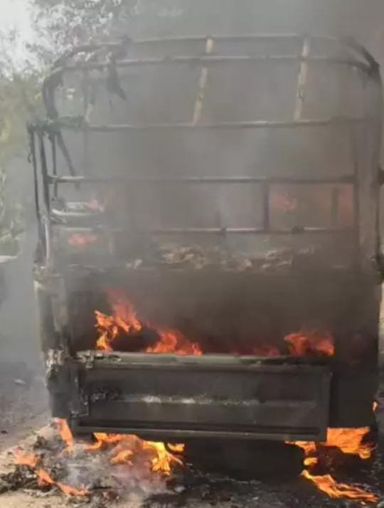 Korba: मड़वारानी पहाड़ पर भीषण हादसा टला