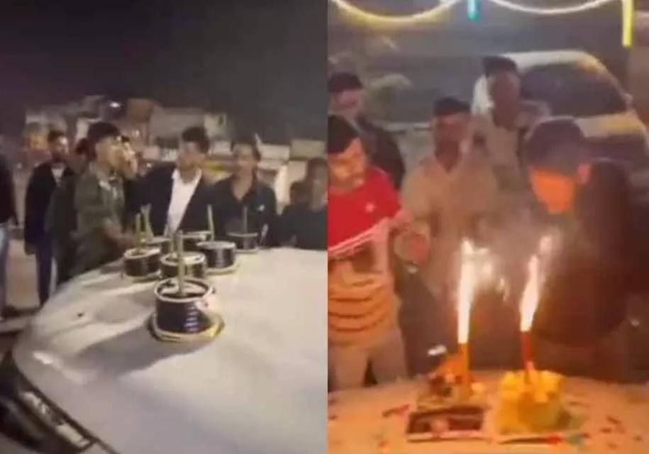 Raipur: जन्मदिन के नाम पर सड़क पर हुड़दंग, वीडियो वायरल