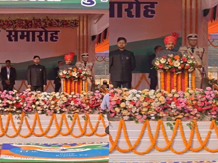 Durg में केंद्रीय राज्य मंत्री तोखन साहू ने फहराया तिरंगा