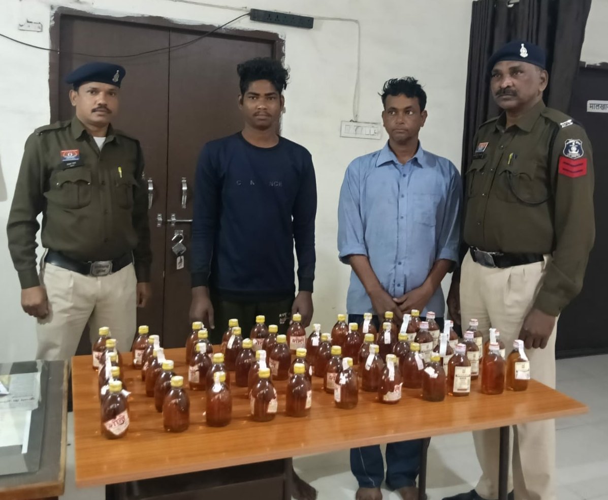 Raipur में अवैध शराब कारोबार पर पुलिस का शिकंजा, दो आरोपी गिरफ्तार