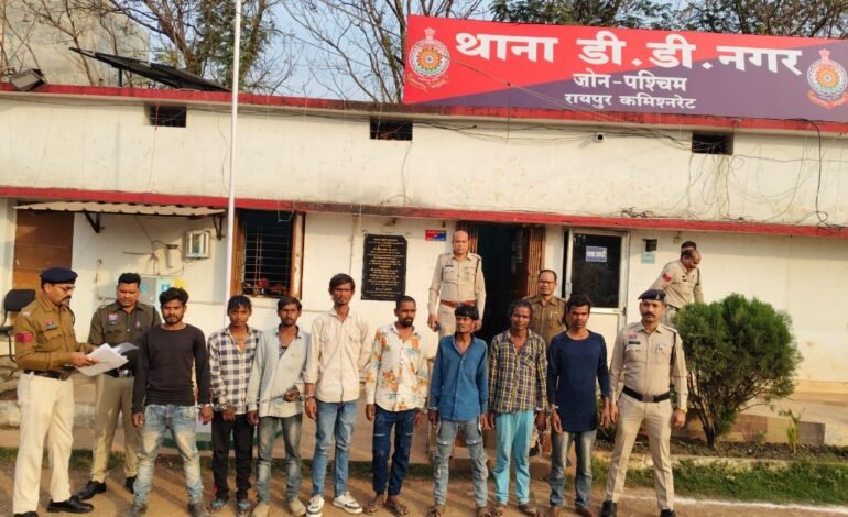 रायपुर पश्चिम पुलिस का बड़ा अभियान : एक सप्ताह में 162 फरार वारंटी गिरफ्तार, सभी भेजे गए जेल