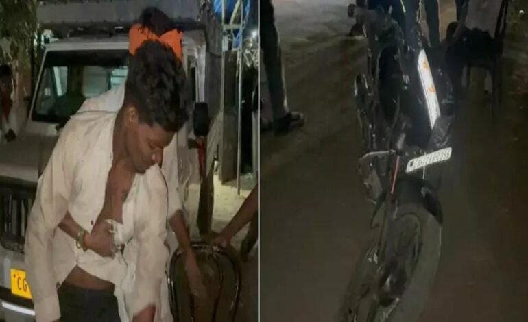 Korba: बुधवारी बाईपास पर दो बाइकों की आमने-सामने भिड़ंत