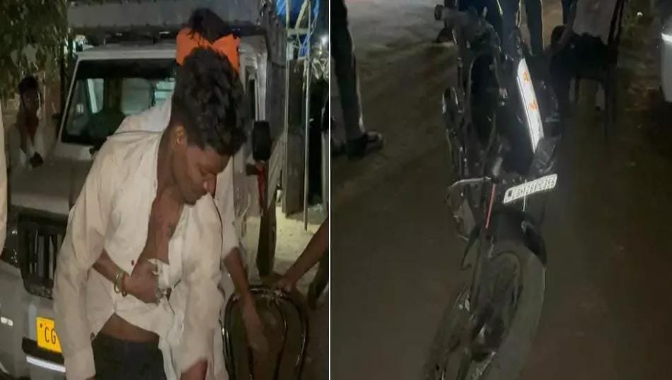 Korba: बुधवारी बाईपास पर दो बाइकों की आमने-सामने भिड़ंत