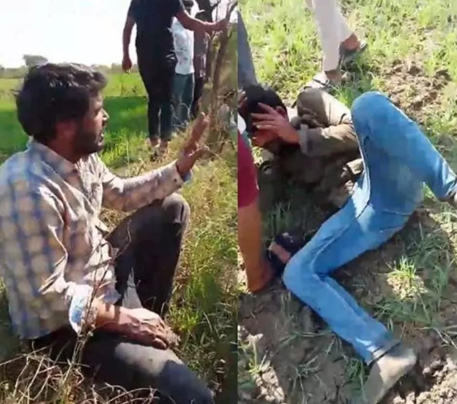 कट्टे की नोक पर दंपति से जेवर छीने, ग्रामीणों ने दो बदमाशों को दबोचा