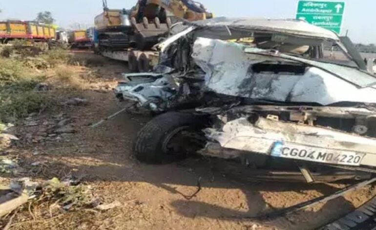 Bilaspur में भीषण सड़क हादसा: ट्रेलर-स्कॉर्पियो की टक्कर में चार की मौत, एक घायल