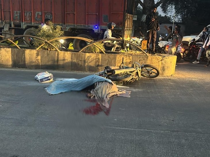 अंबिकापुर में सड़क हादसा: व्यवसायी की ट्रक से कुचलकर मौत